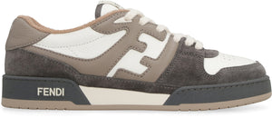 Match leather low sneakers-1